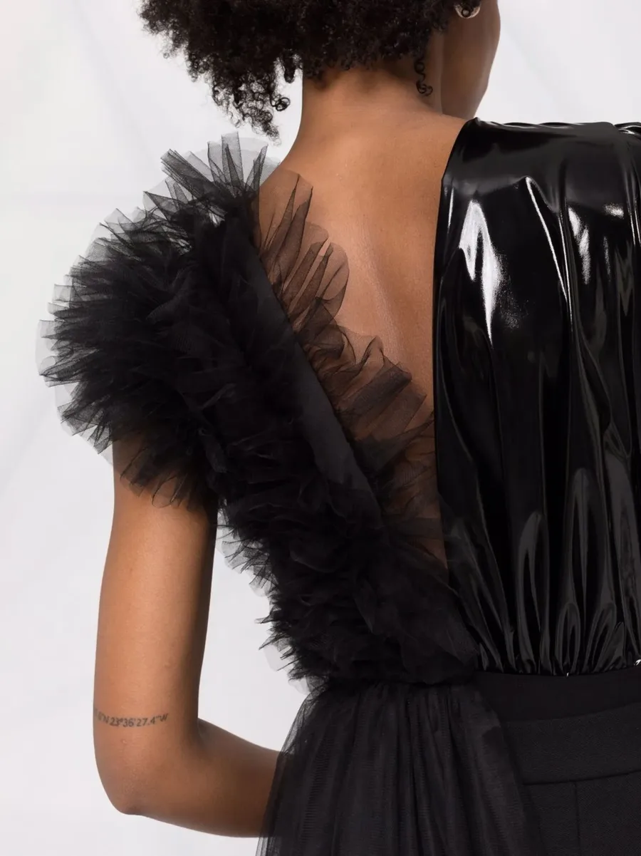 x Lia Aram ruffle-detail bodysuit 10