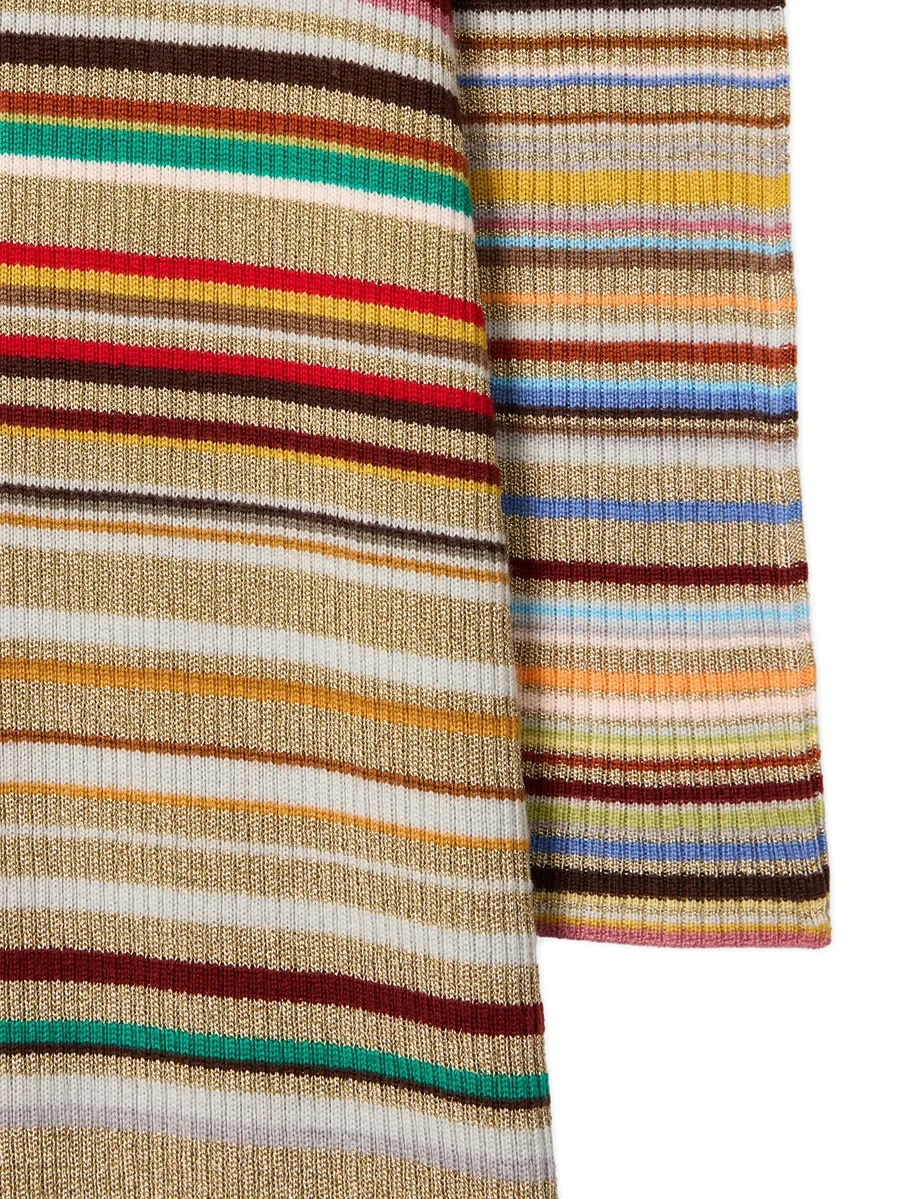 платье в рубчик с полосками Signature Stripe 13