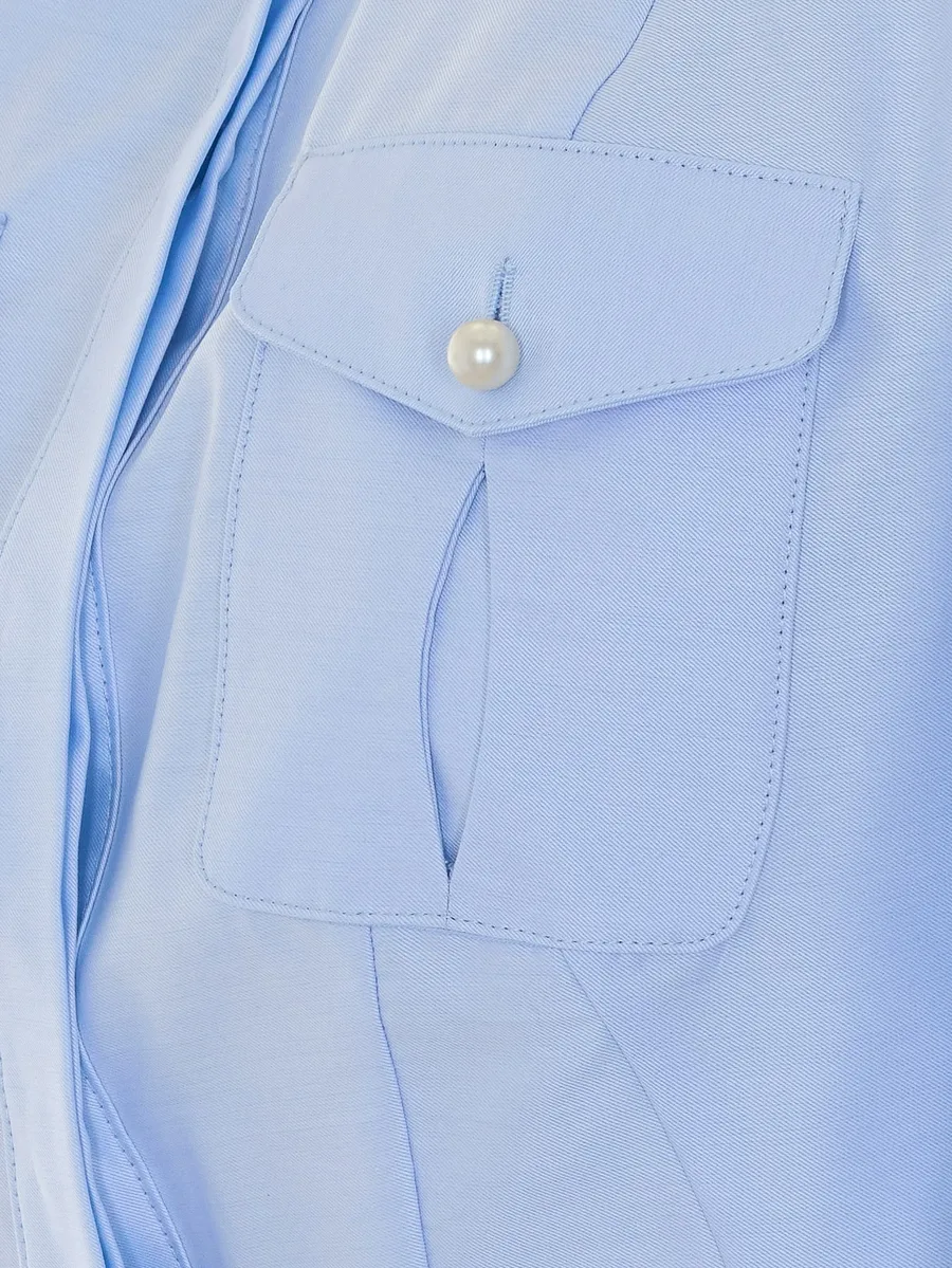 faux-pearl embellished peplum shirt 3