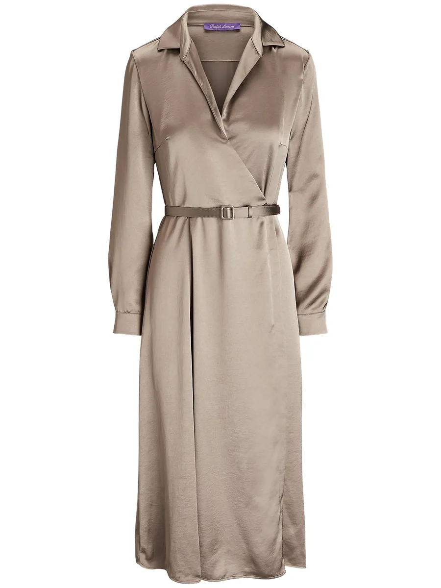 washed charmeuse shirt dress 1