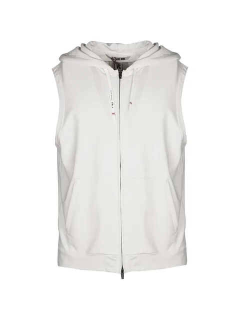 hooded sleeveless gilet