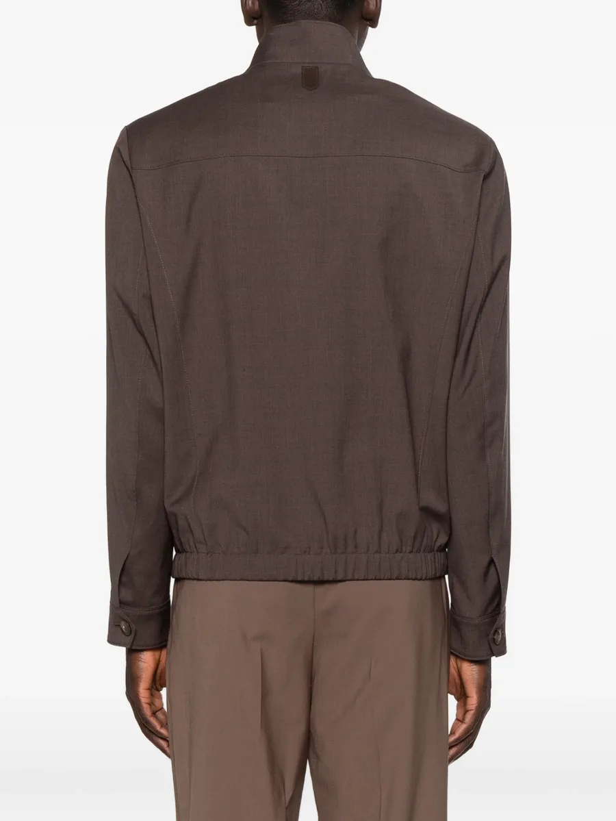 zip-fastening long-sleeve  jacket 8
