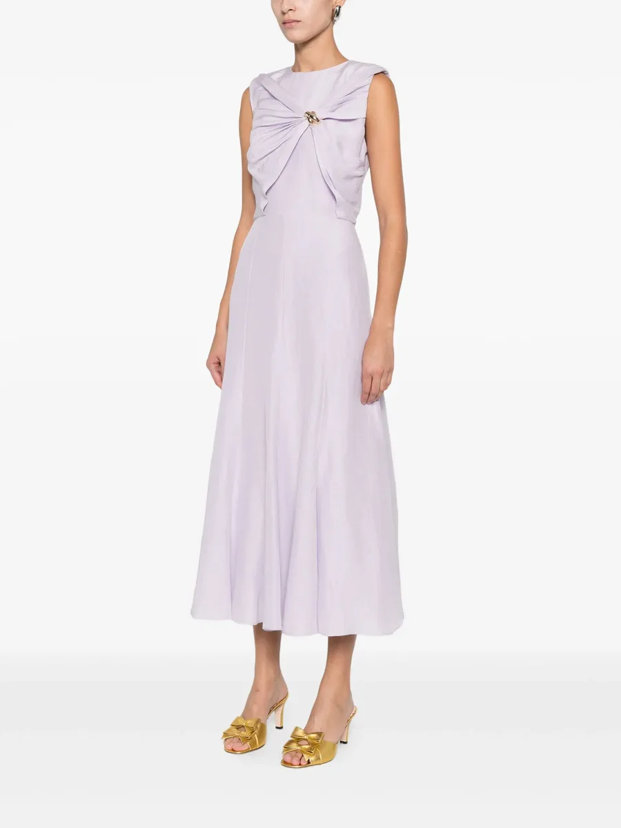 knot-detailing midi dress 5