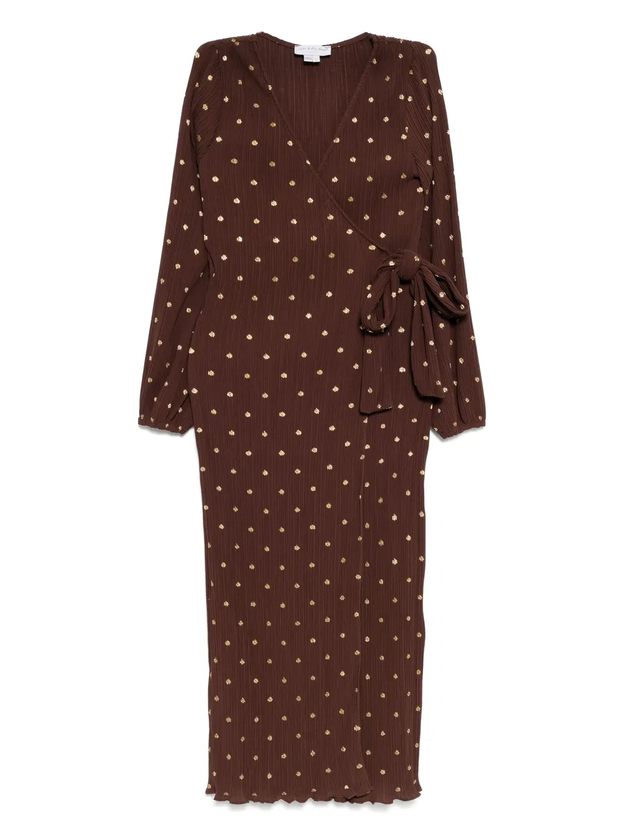 Plisse wrap dress 1