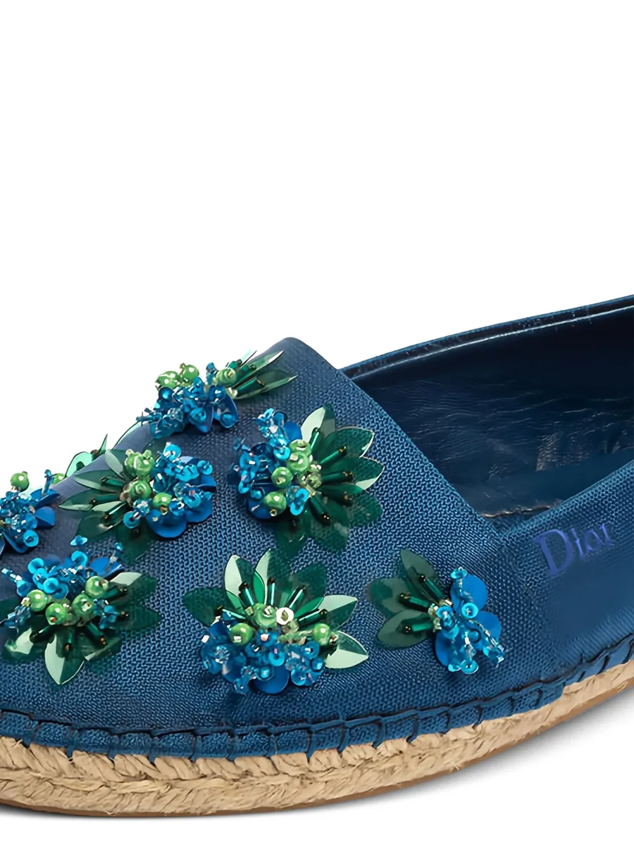 2024 Mesh Floral Espadrille Flats 4
