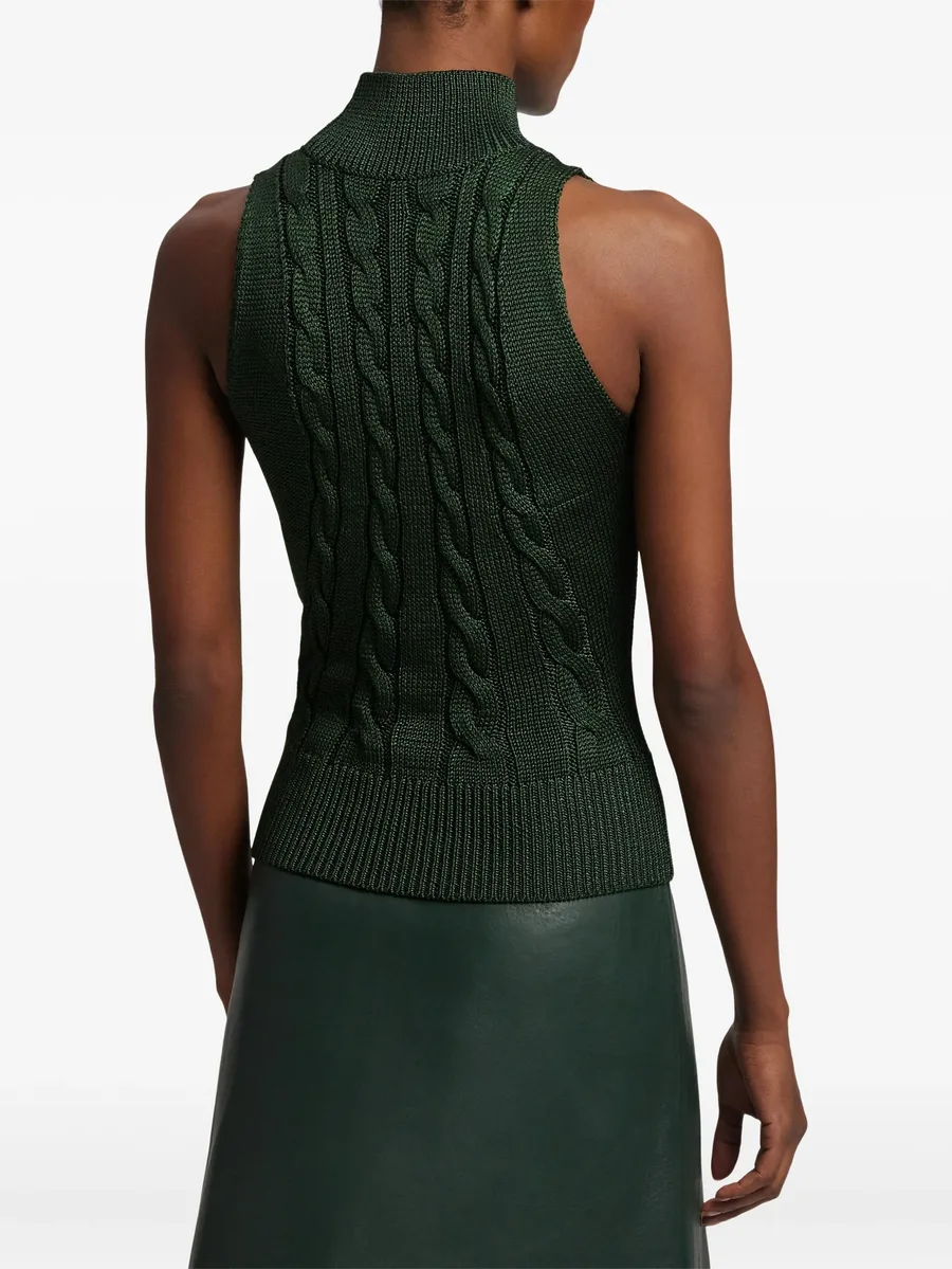 cable-knit sleeveless top 11