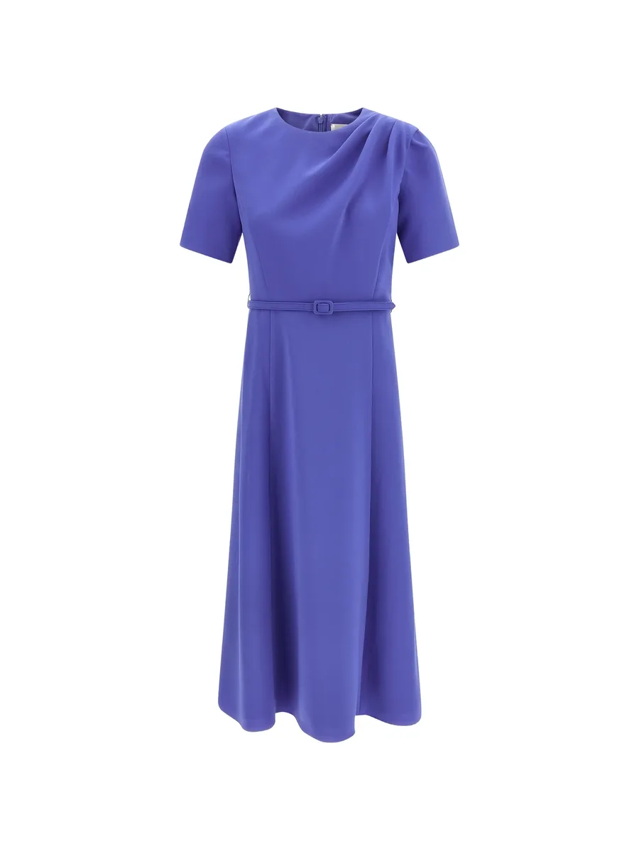 draped crewneck dress 2