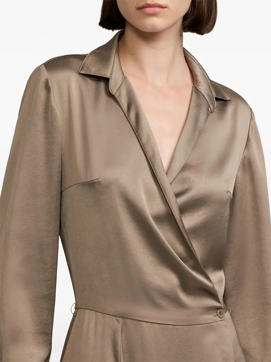 washed charmeuse shirt dress 12