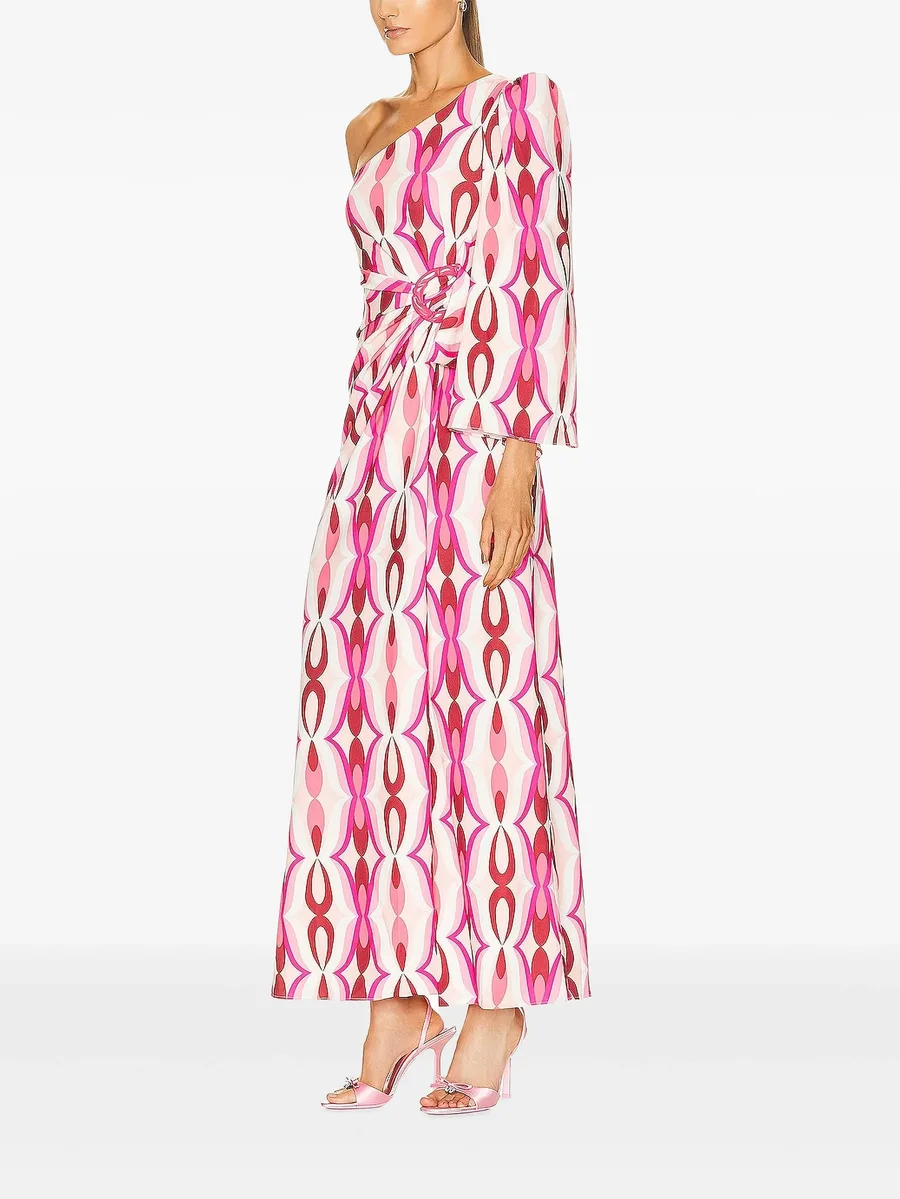 one-shoulder patterned maxi dress 3