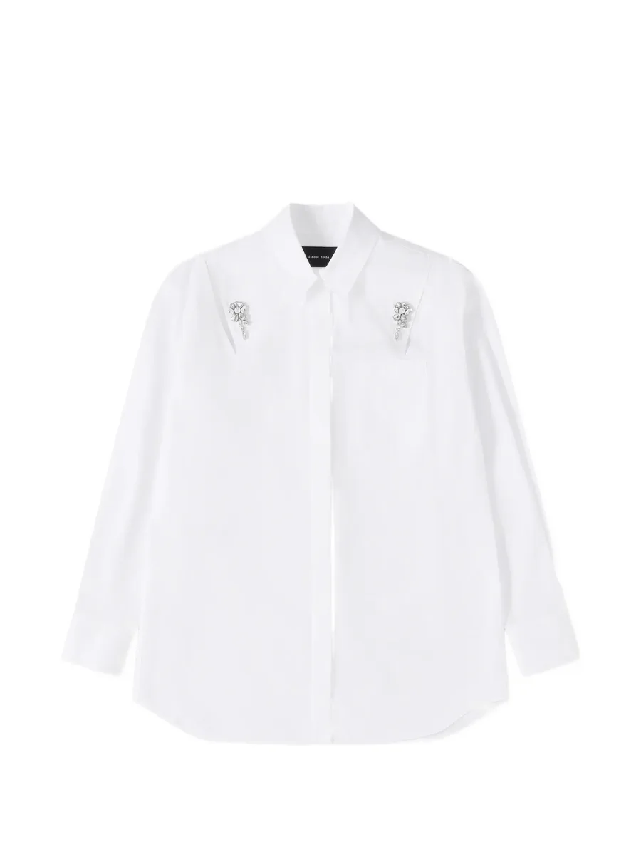 embellished slash-detail shirt 1