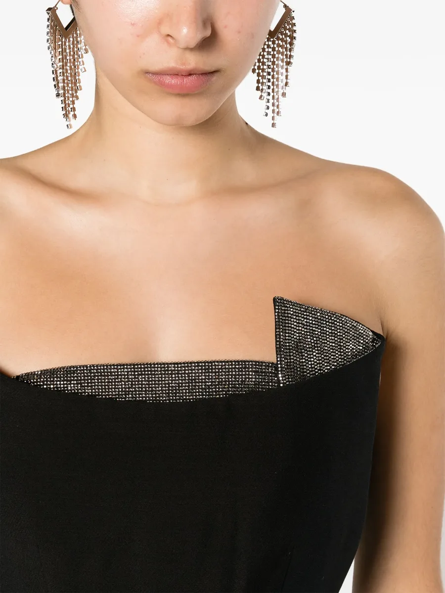 rhinestone-embellished side-slit dress 9