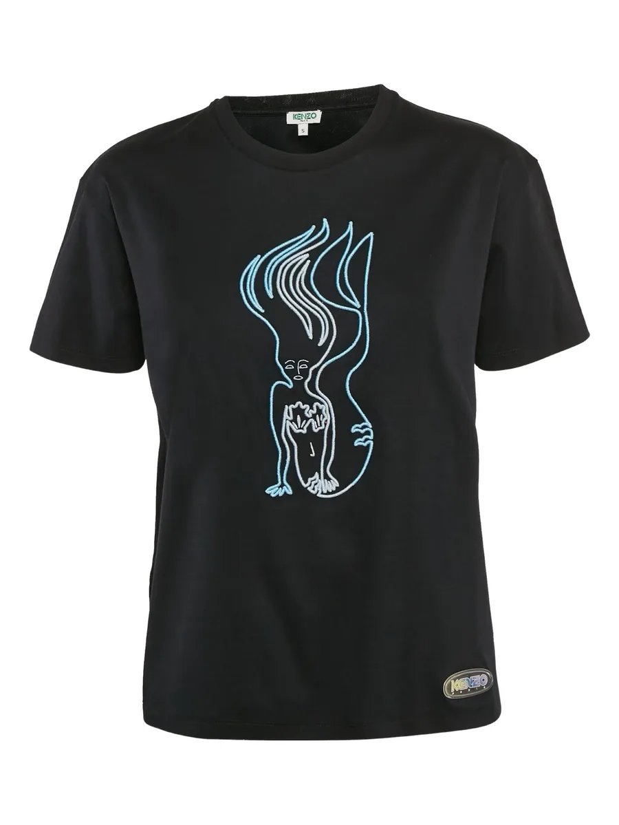 mermaid-print t-shirt 2