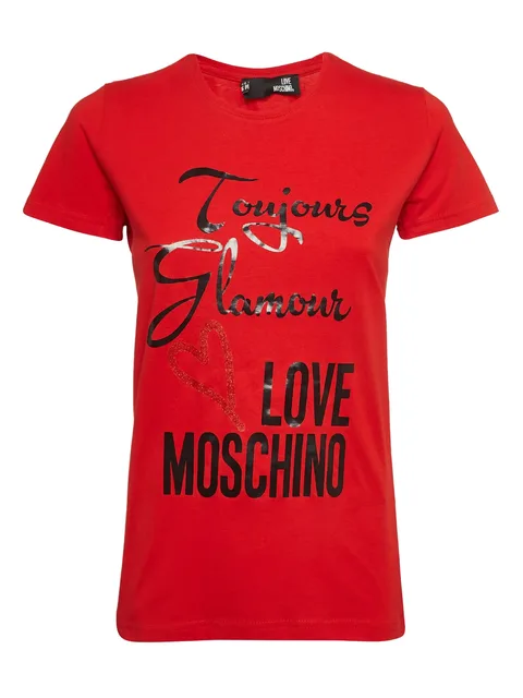 slogan-print T-shirt