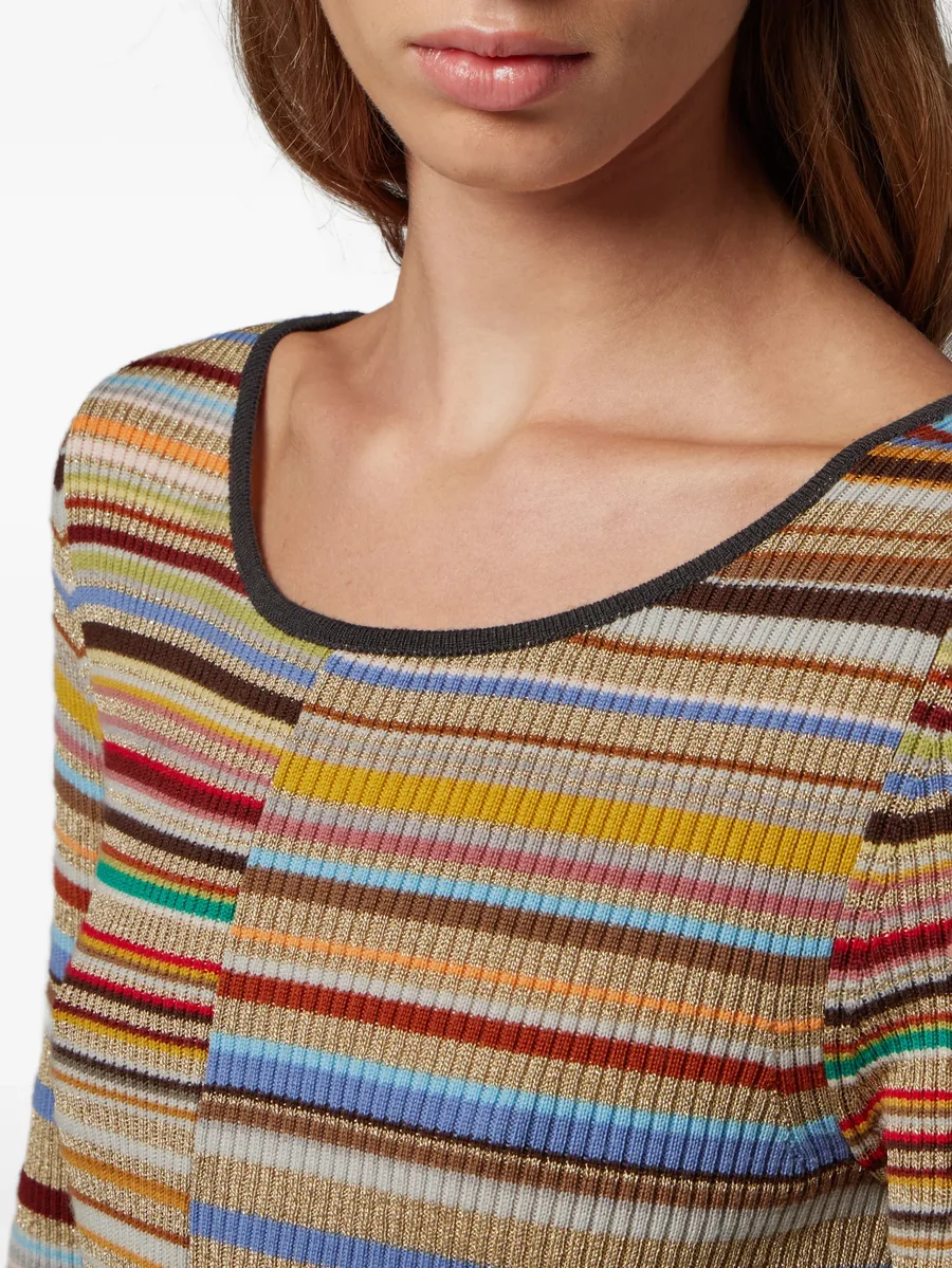 платье в рубчик с полосками Signature Stripe 9