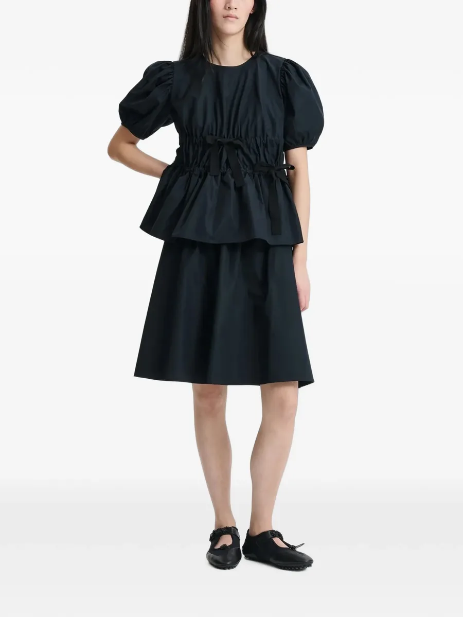 Freya bow-detail puffed-sleeve blouse 2