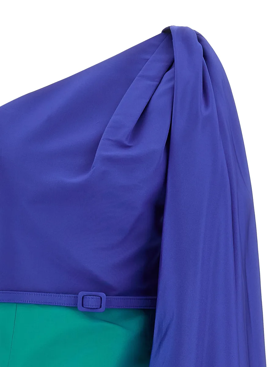 colour block one-shoulder dress 9