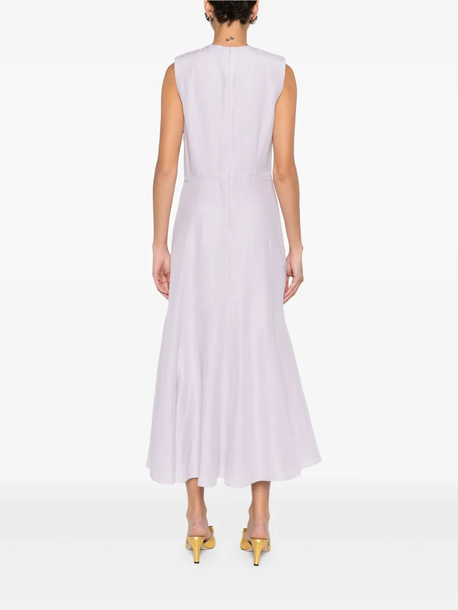 knot-detailing midi dress 8
