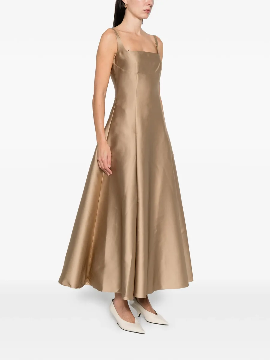 square-neck pleated maxi dress 5