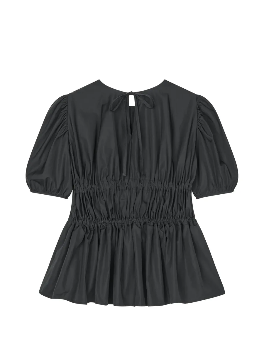 Freya bow-detail puffed-sleeve blouse 5