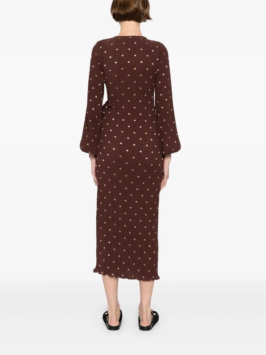 Plisse wrap dress 7