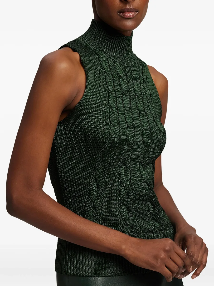 cable-knit sleeveless top 7