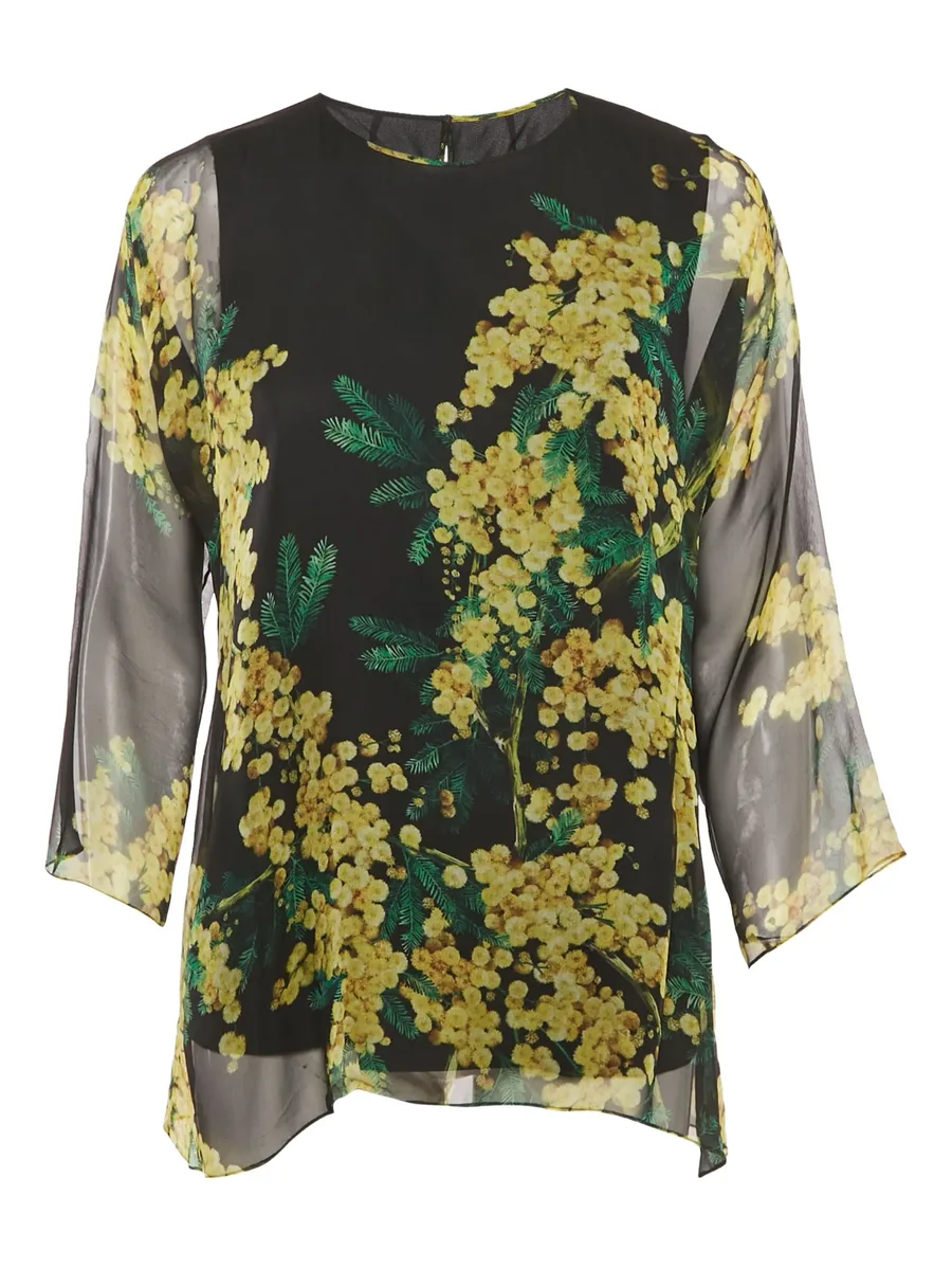 floral-print blouse 2
