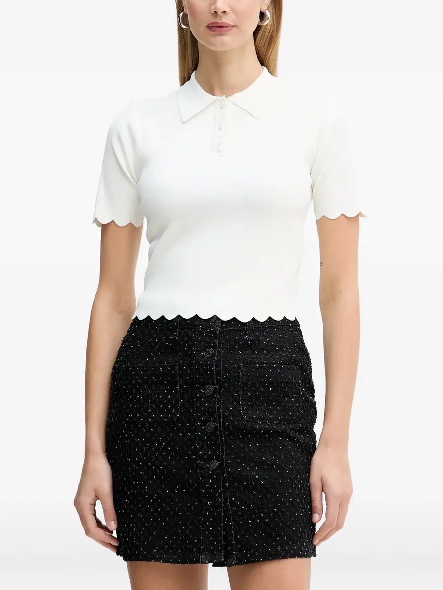 Ursam scallop-edge polo shirt 1