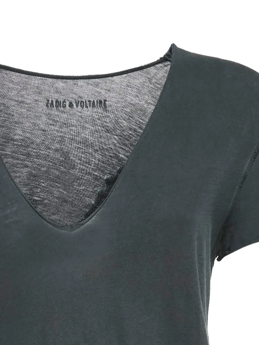 Pre-Owned V-neck T-Shirt 4