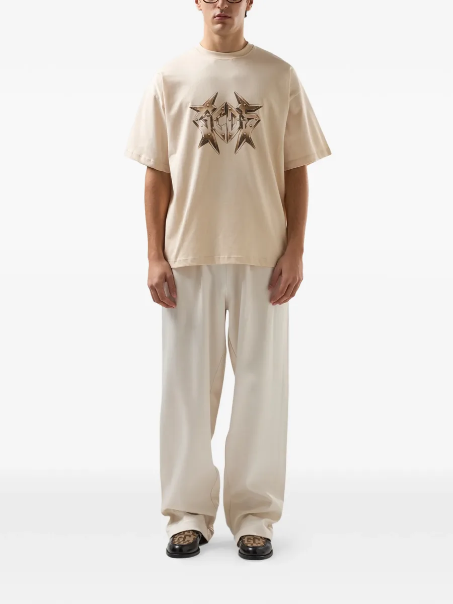 studded logo-detail T-shirt 3