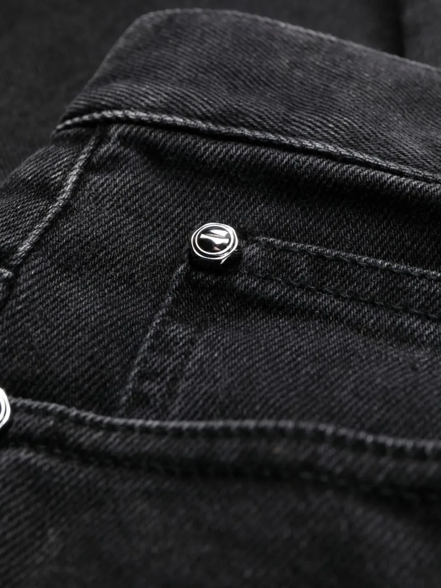 mid-rise straight-leg jeans 13