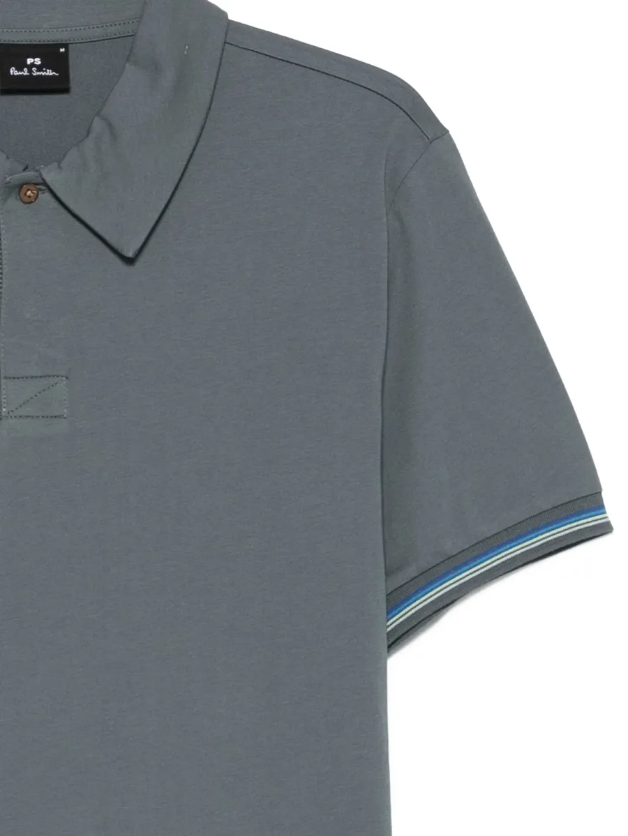 striped-detail polo shirt 5