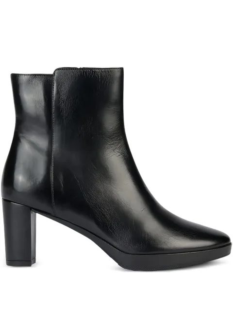 60mm Walk Pleasure zip-detail block-heel boots