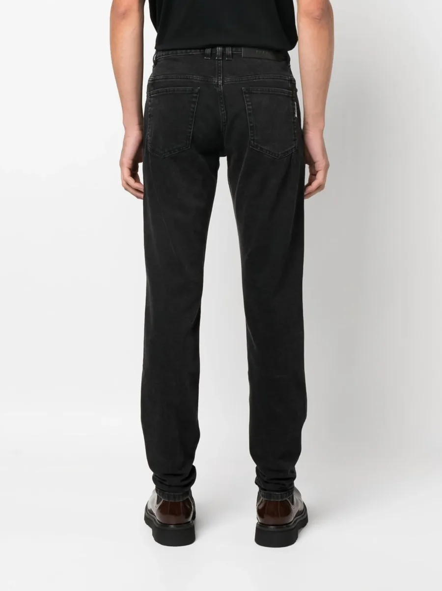 mid-rise straight-leg jeans 7