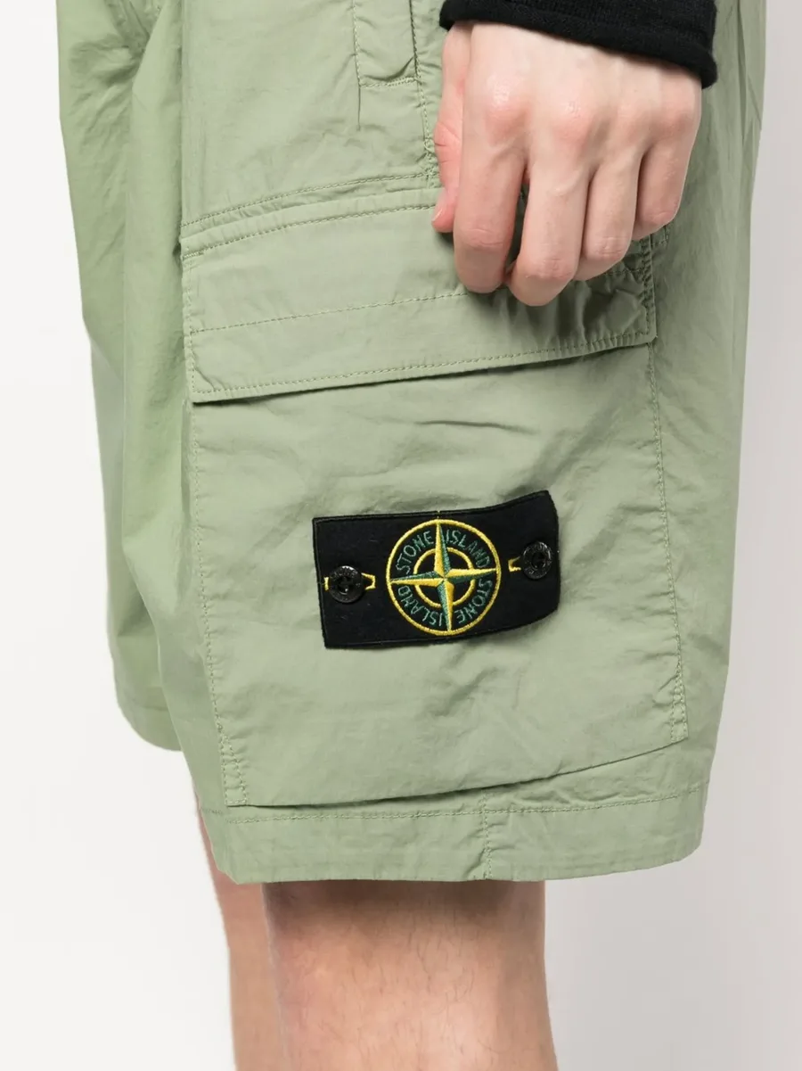 side logo-patch bermuda shorts 9