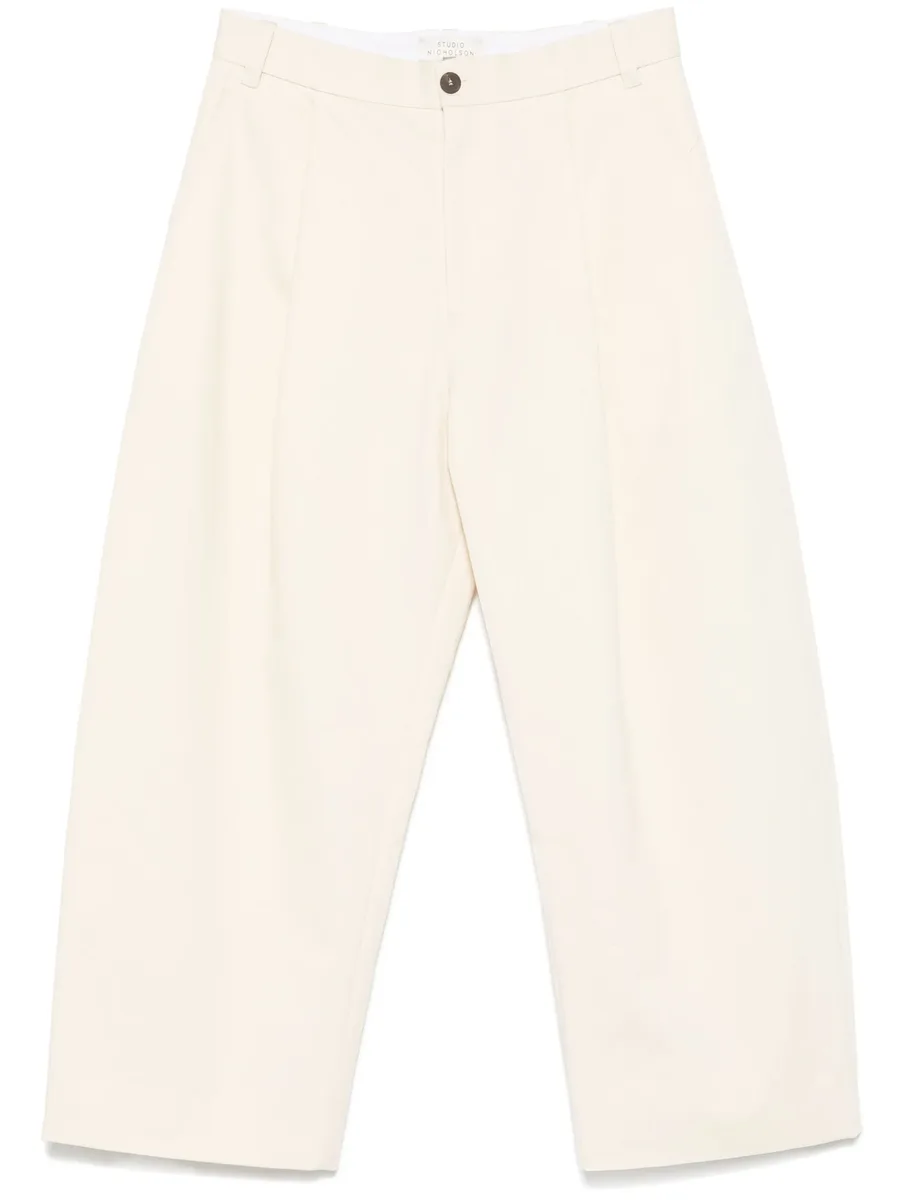 pleat-detail trousers 1