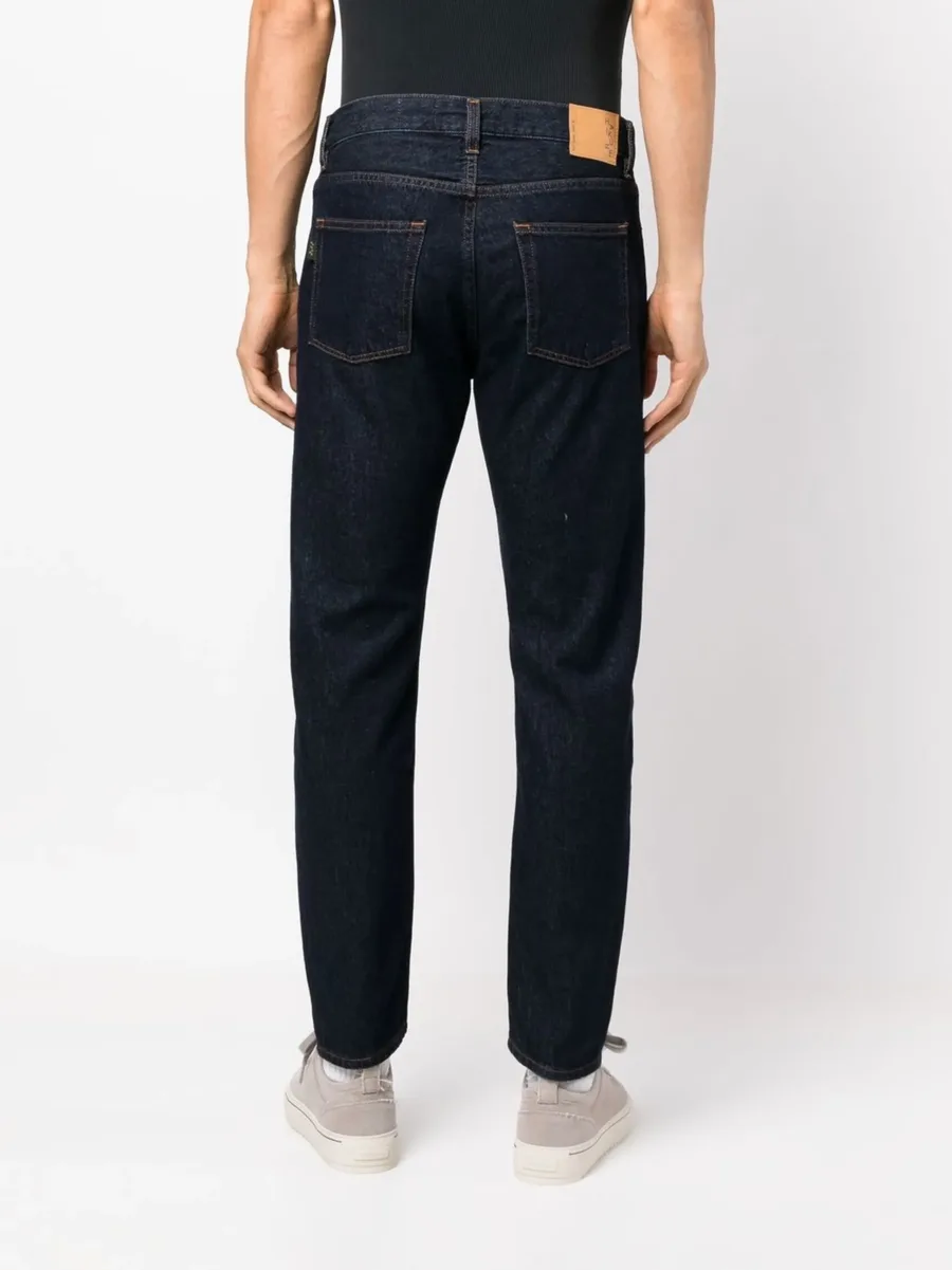 mid-rise straight-leg jeans 8