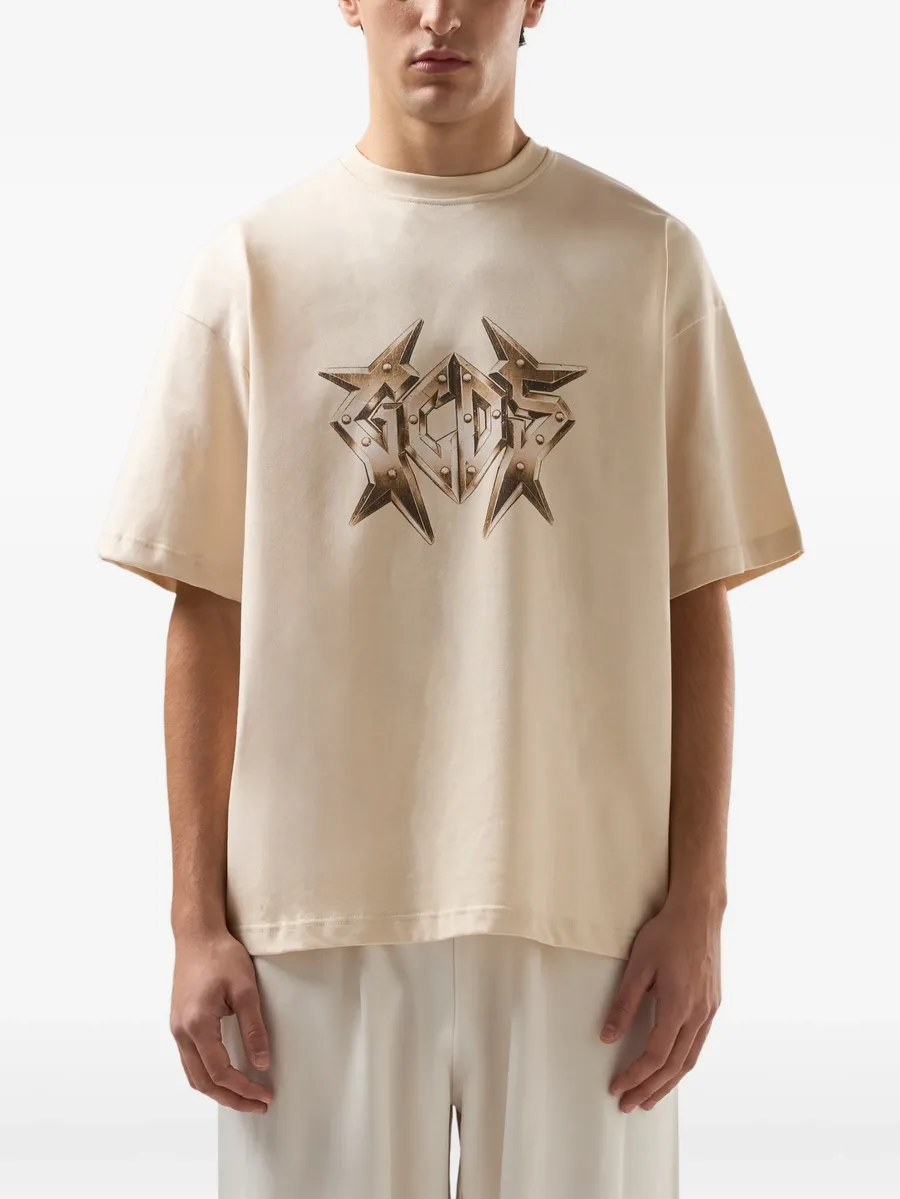studded logo-detail T-shirt 5