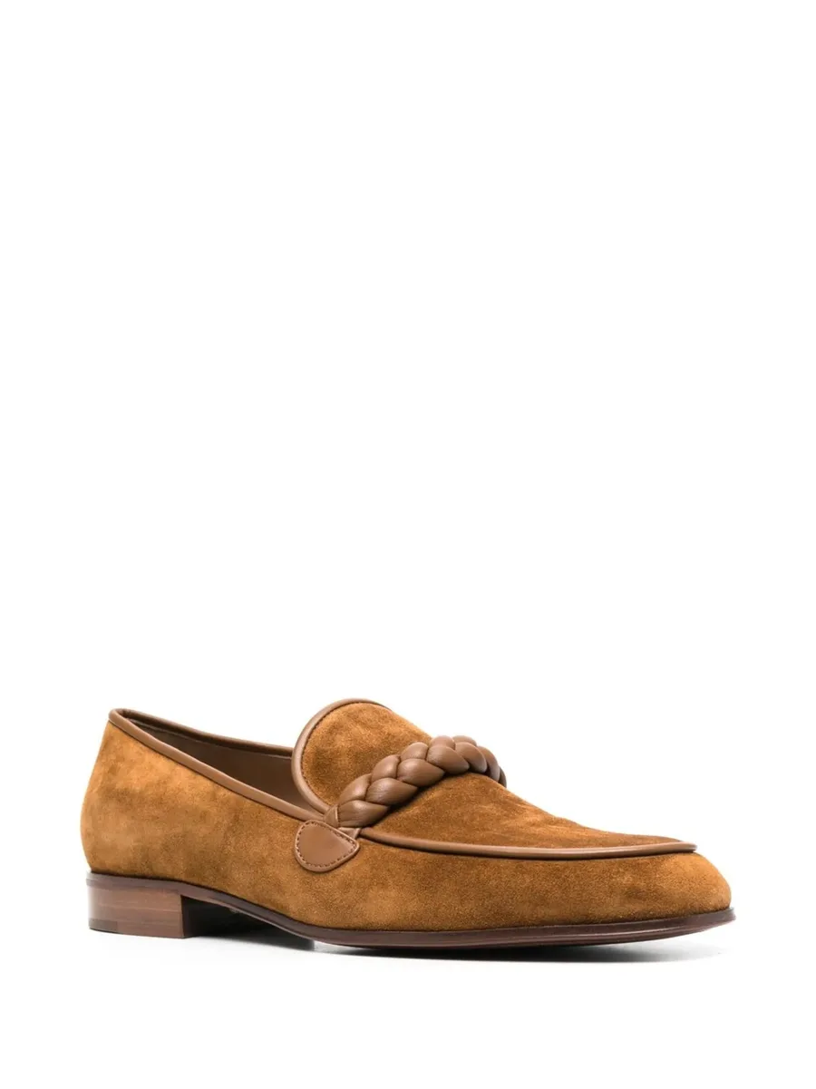 Massimo braided suede loafers 3