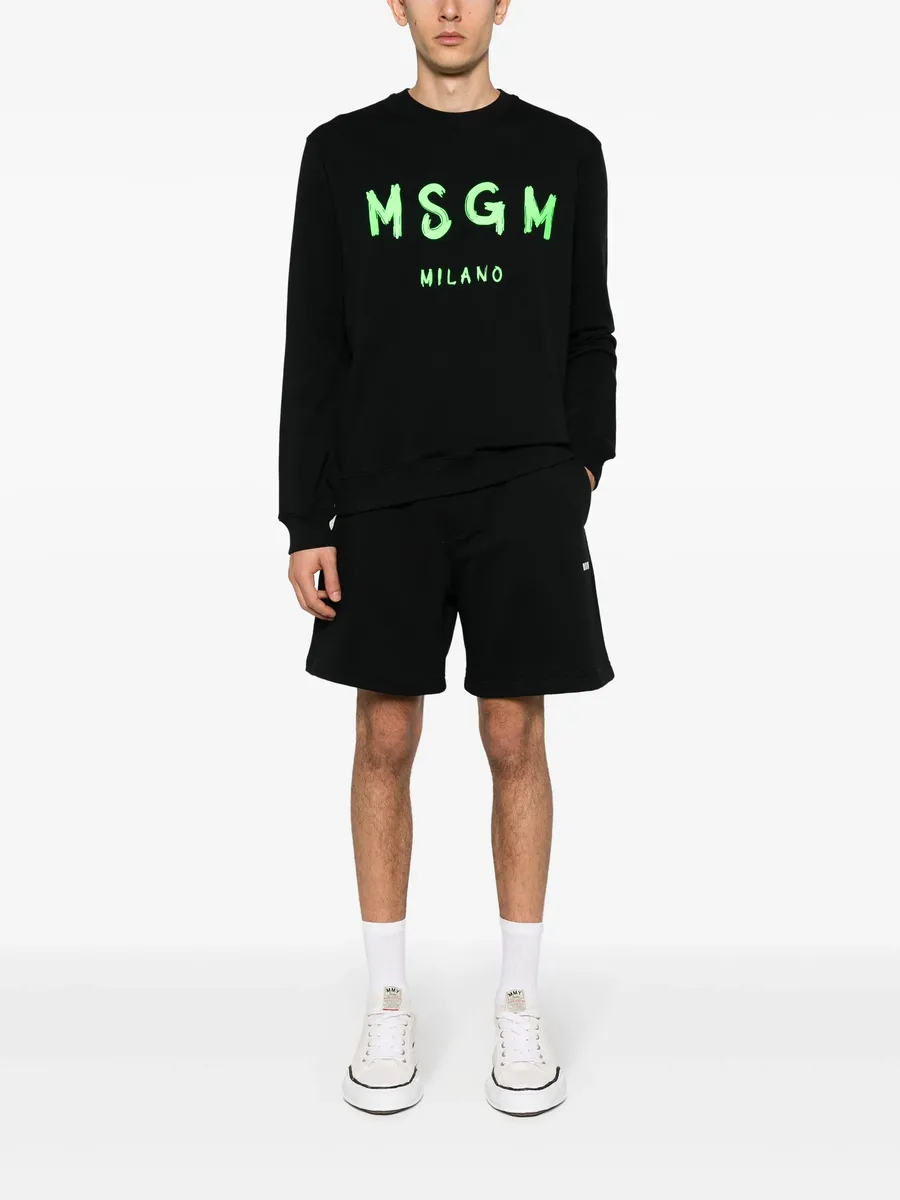 logo-print track shorts 3