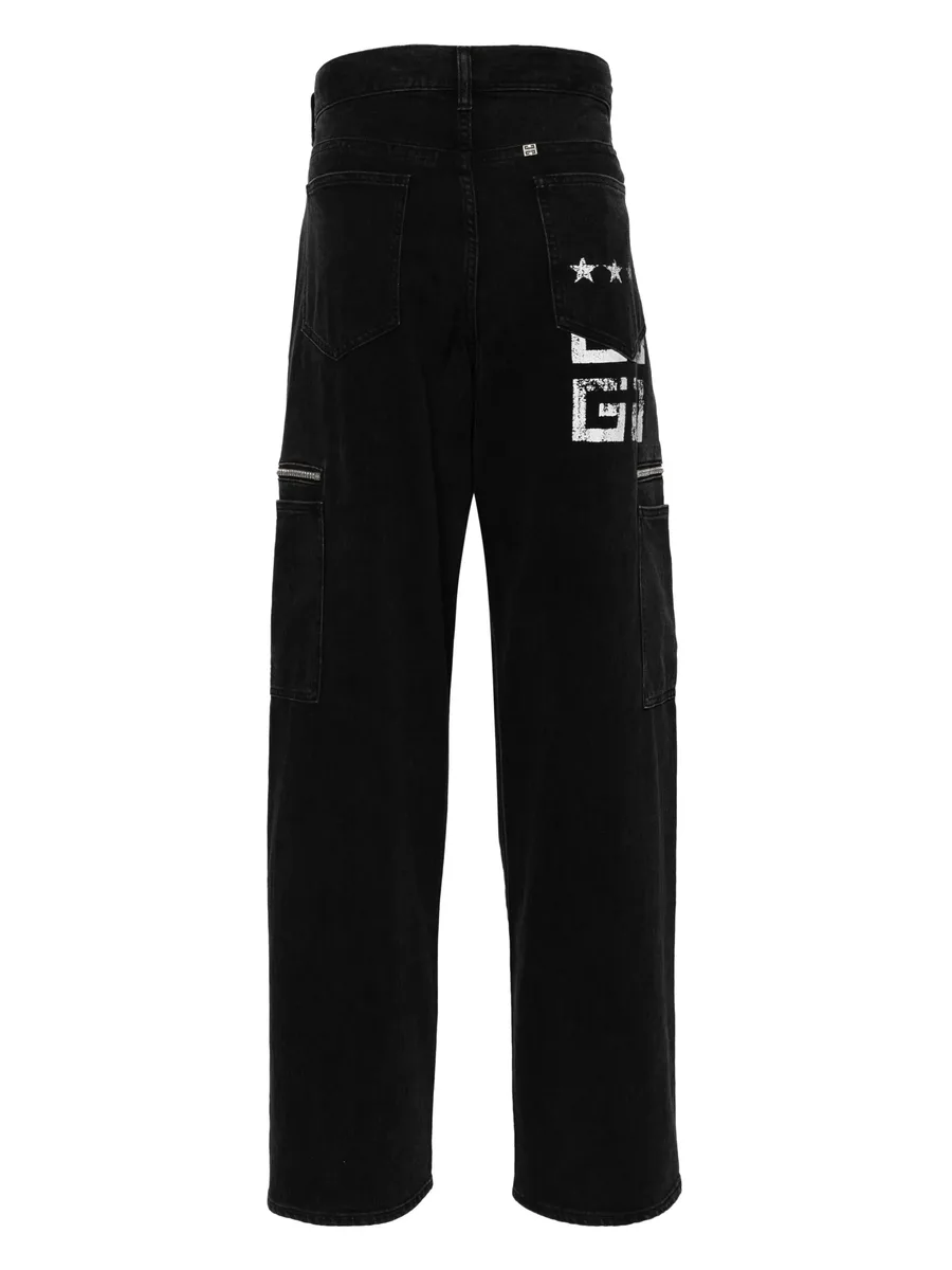 logo-print straight-leg jeans 3