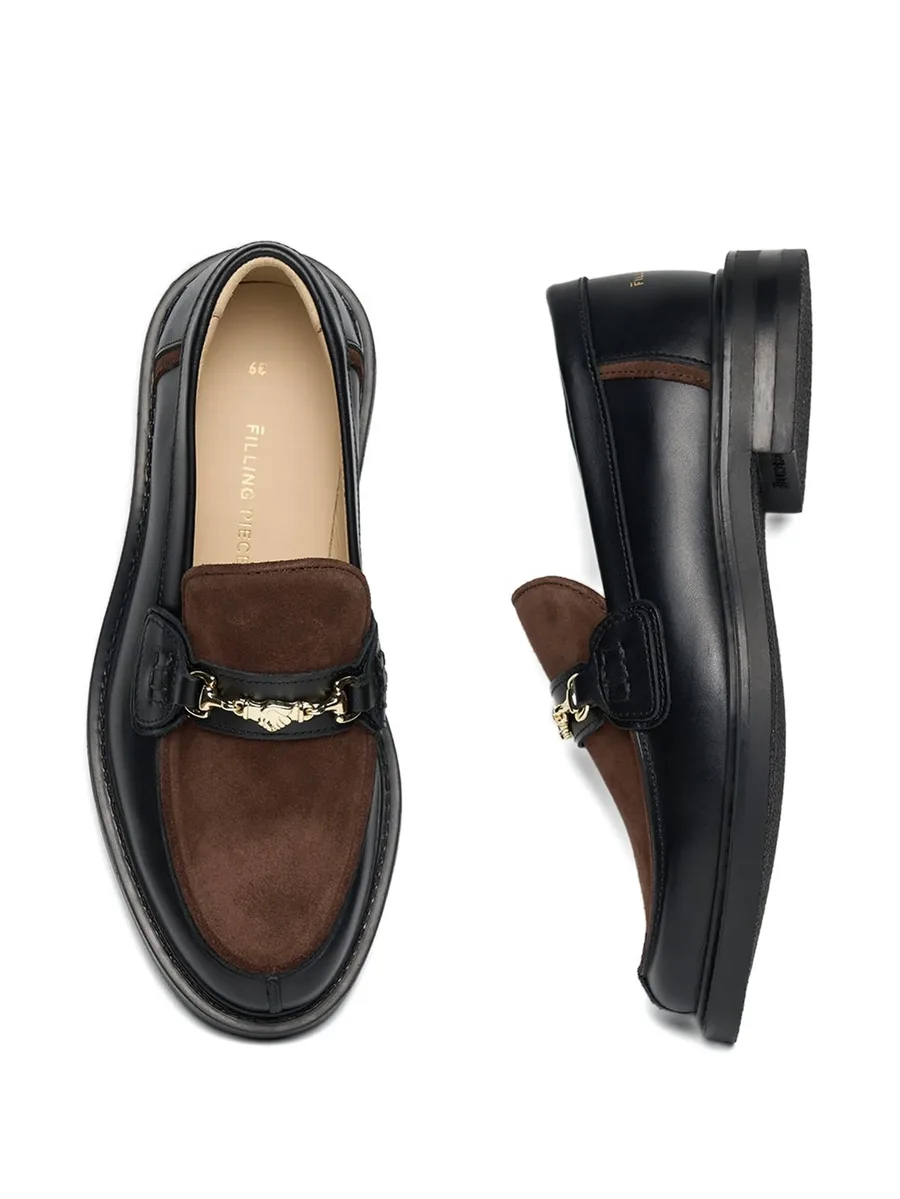 panelled buckled loafers 5
