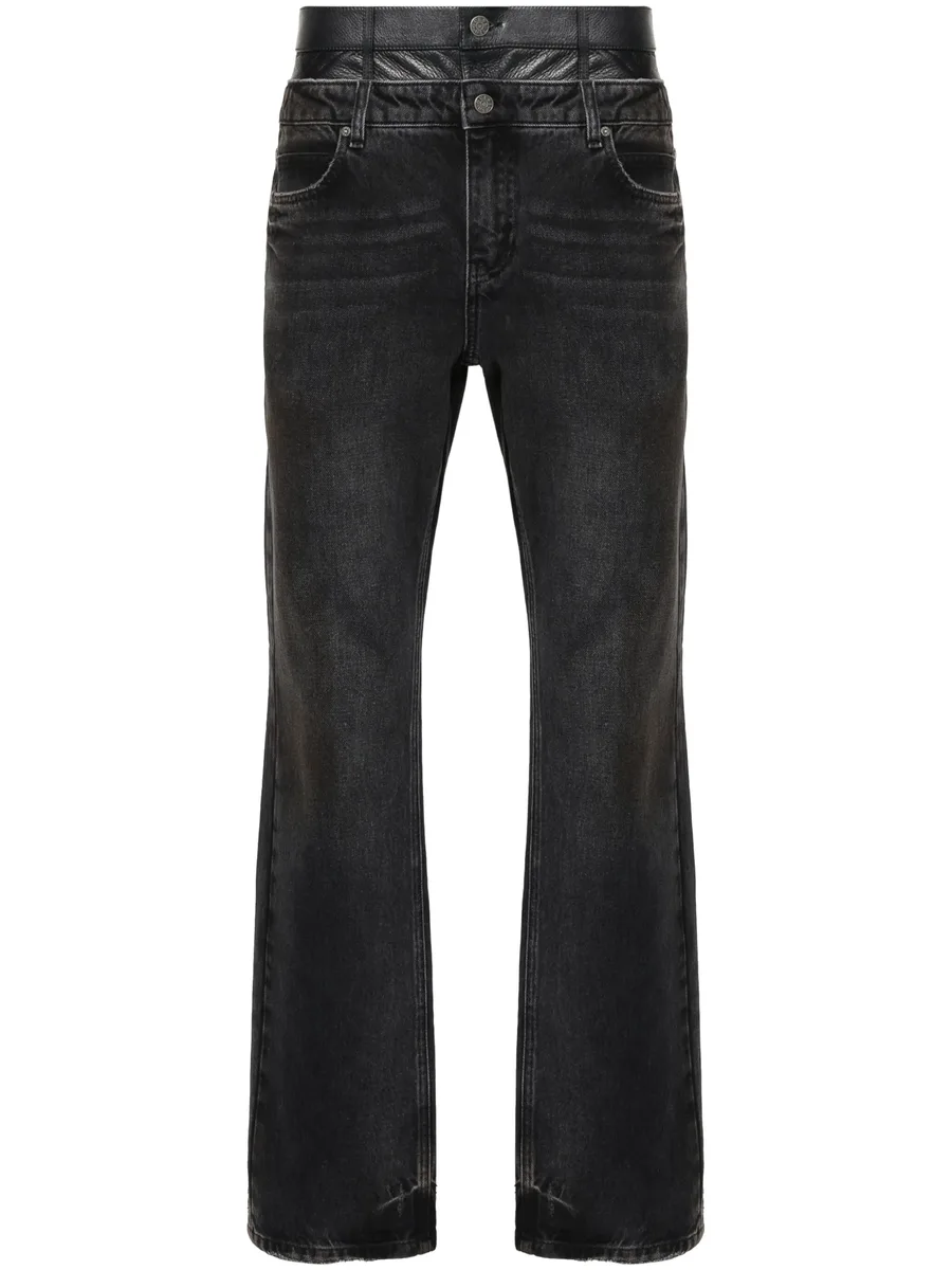 high-rise straight-leg jeans 1