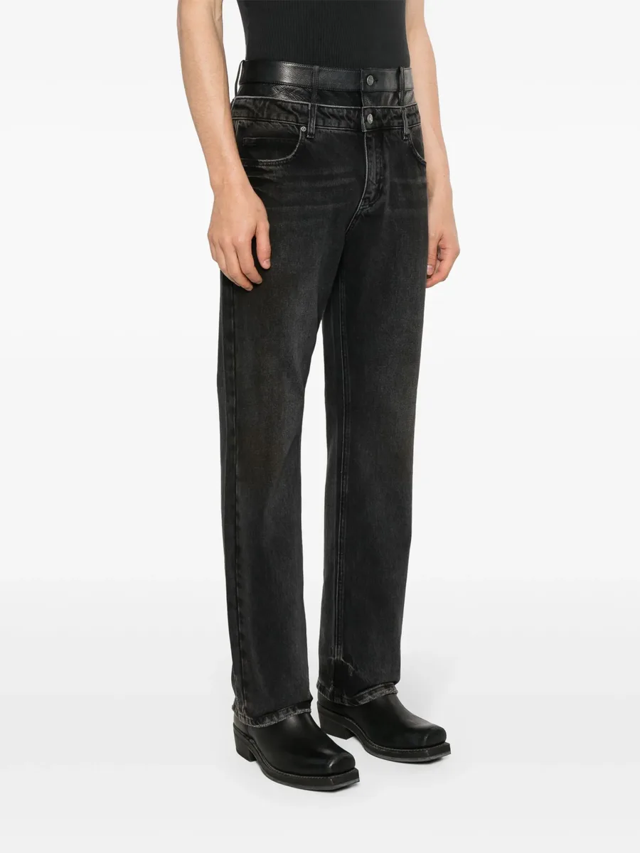 high-rise straight-leg jeans 6