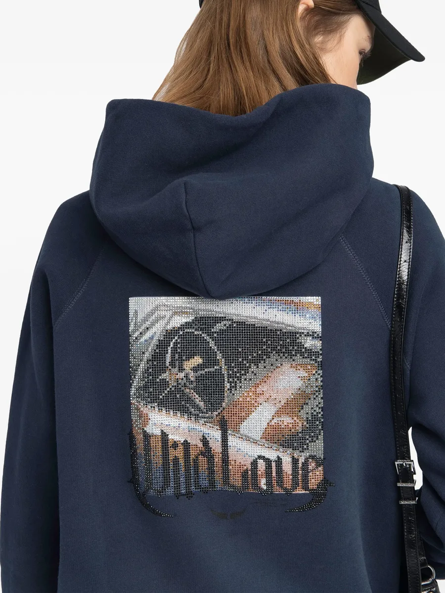 Georgy rhinestone-embellished hoodie 9