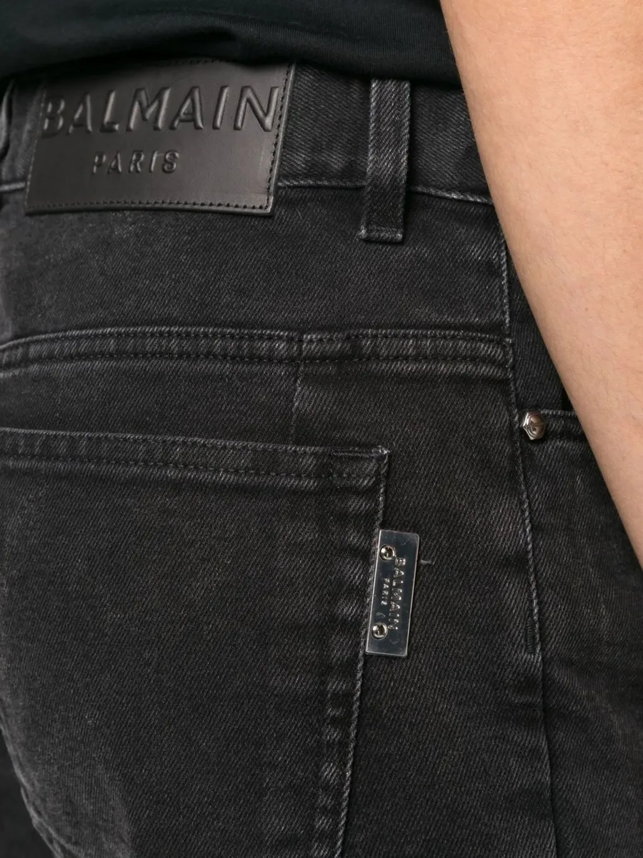 mid-rise straight-leg jeans 9