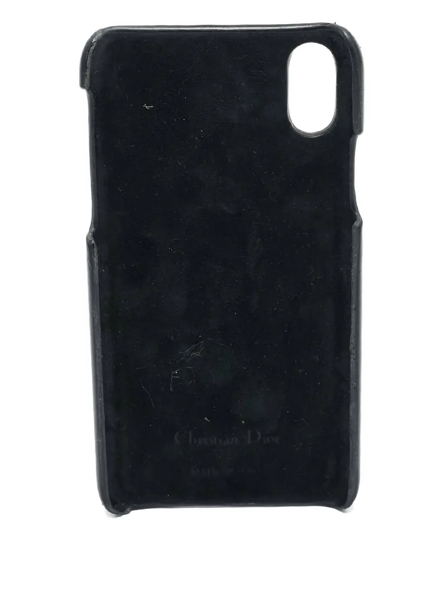 2020s Oblique-canvas leather iPhone case 4