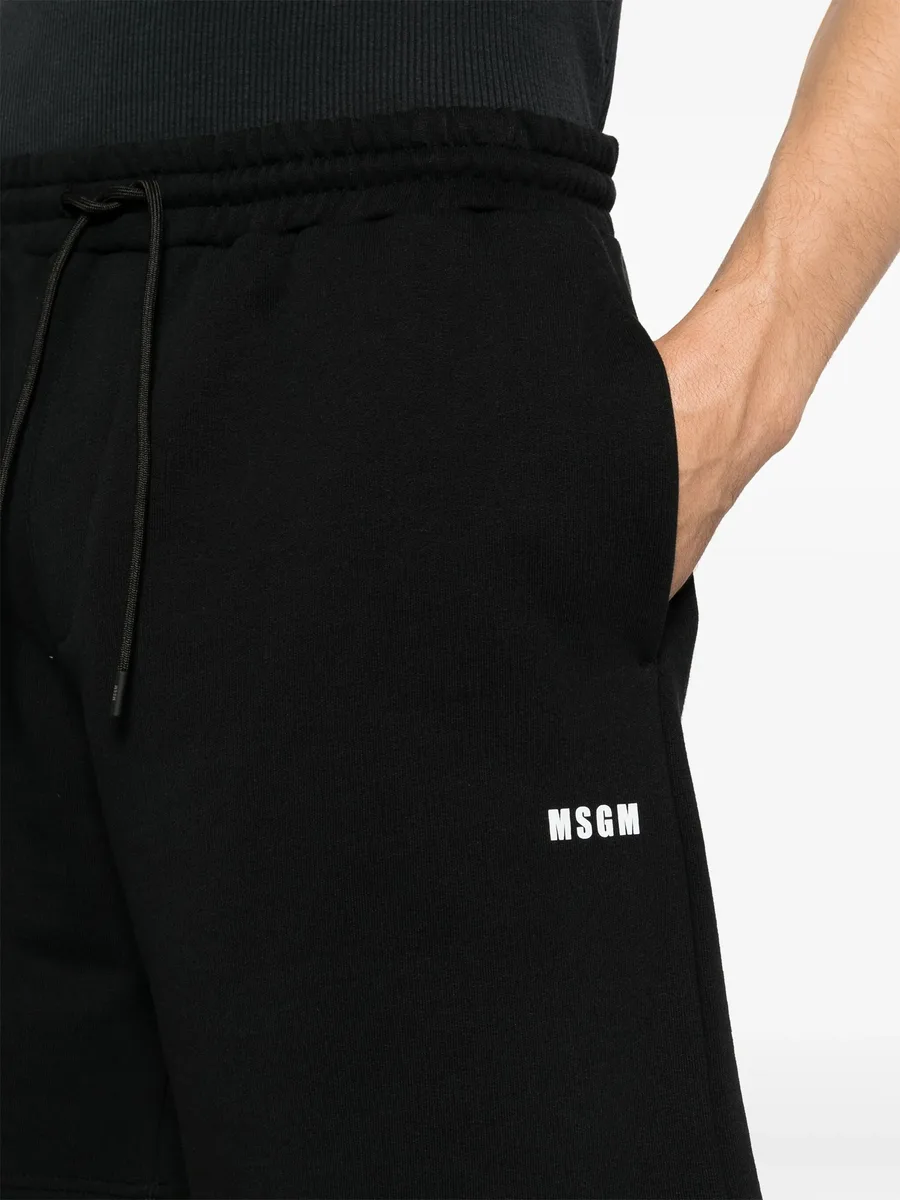 logo-print track shorts 9