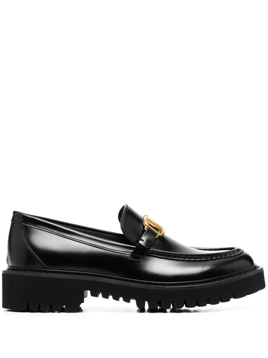 VLogo Signature calfskin loafers 2