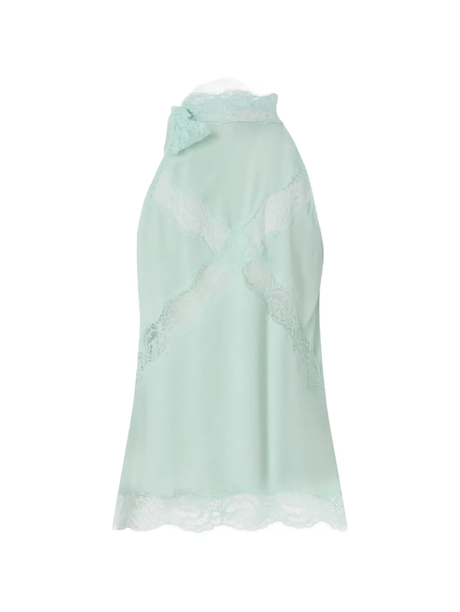 halterneck top with lace 3