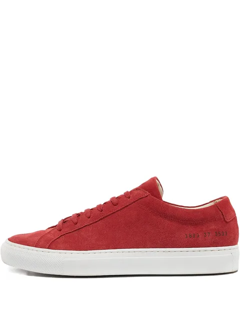 pre-owned suede sneakers
